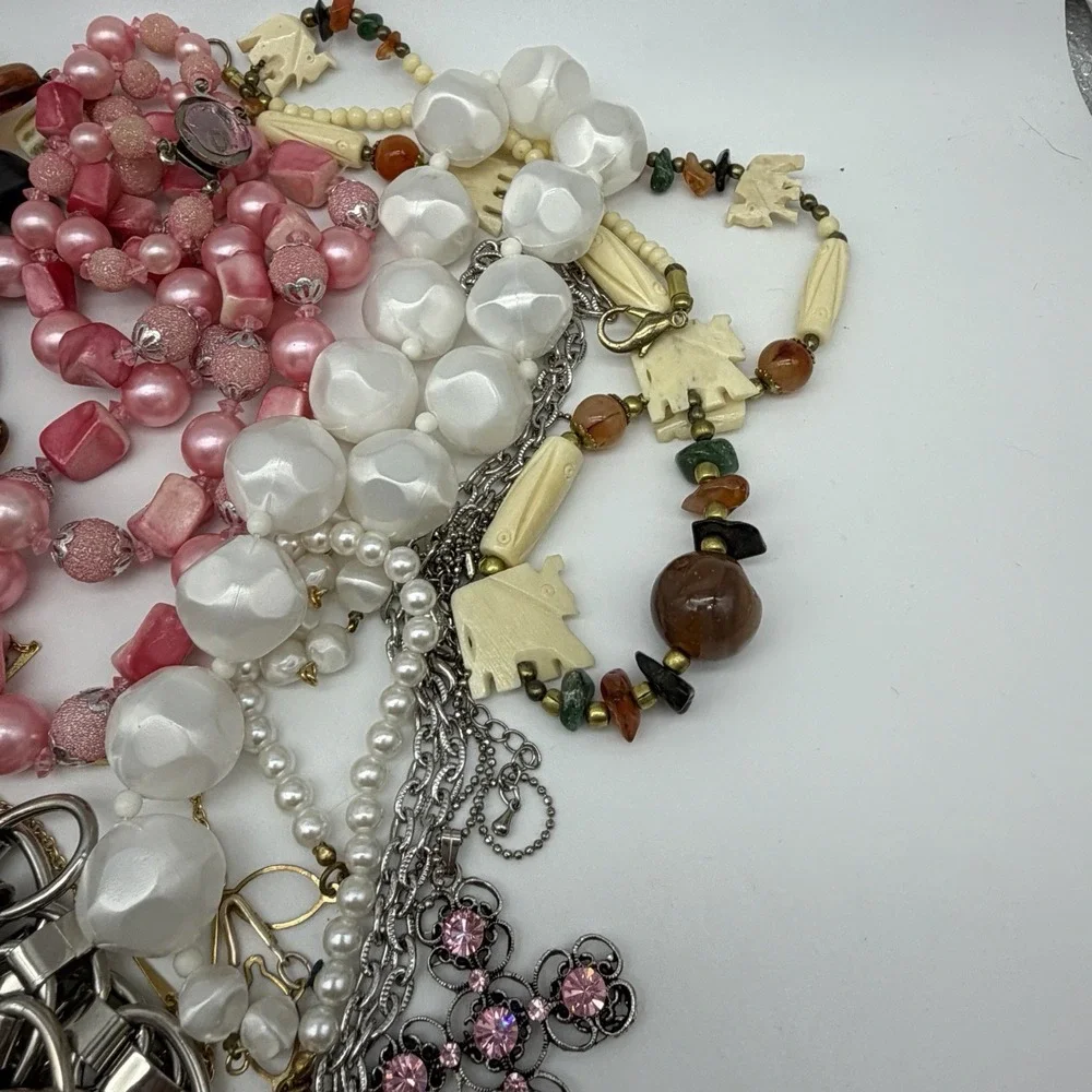 Vintage to Now Costume Wearable Estate Jewelry Lot Junk Drawer 1 Lb 9.3 Oz